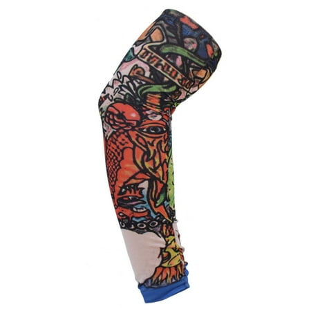 1Pcs New Basketball Outdoor Sport UV Protection Summer Cooling Arm Cover Flower Arm Sleeves Tattoo Arm Sleeves Sun Protection 5