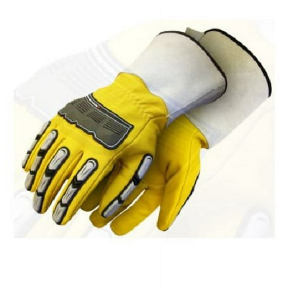 20-9-10696-L Grain Goatskin Gauntlet Back Protection Lined Thinsulateâ„¢, Size L