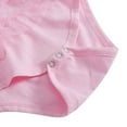thumbnail image 6 of Wuffmeow Newborn Baby Girl Lace Short Sleeve Letter Rompers Jumpsuits, 6 of 8