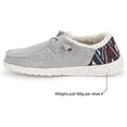 thumbnail image 4 of Hey Dude Women's Wendy Funk Wool Grey Size 8 | Women’s Shoes | Women’s Lace Up Loafers | Comfortable & Light-Weight, 4 of 7