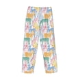 thumbnail image 4 of Kdxio Zebra Colourful Print Men's Sleep Pajama Pant Lounge Pants with Pockets, 4 of 8