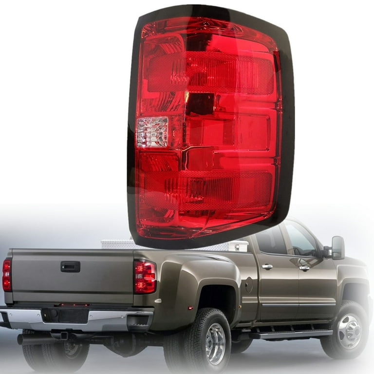 Nakuuly Tail Light Assembly Compatible With 2014 2015 Chevy Silverado 1500 2500HD 3500HD GMC Sierra 3500 HD Right Passenger Side Taillight Brake Lamps Bulb And Harness In | Whizz Tail Light Assemblies - Foto 6