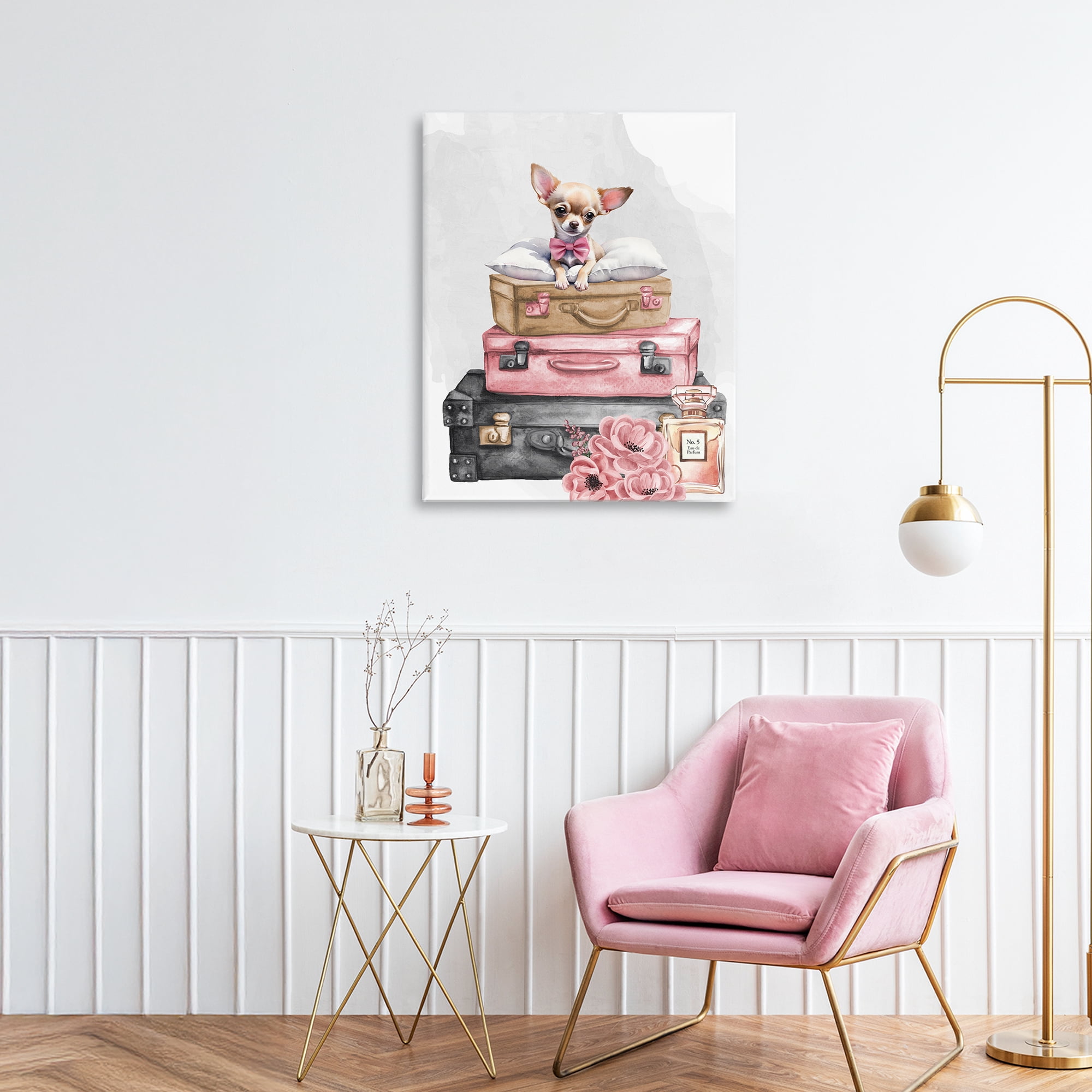 Stupell Industries Trendy Pup Travel Canvas Wall Art, design by Kim Allen