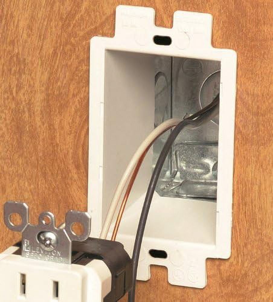 10 Pieces BE1-2 Socket Extensions With 20 Screws, (1-Gang) Socket Extension, Single Gang Box Extension, Electrical Box Extension, 1 Gang Power Switch - View #6