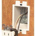 thumbnail image 3 of Arlington BE1-25 Electrical Outlet Box Extender Wall Plate 1-Gang White, 25-Pack, 3 of 5