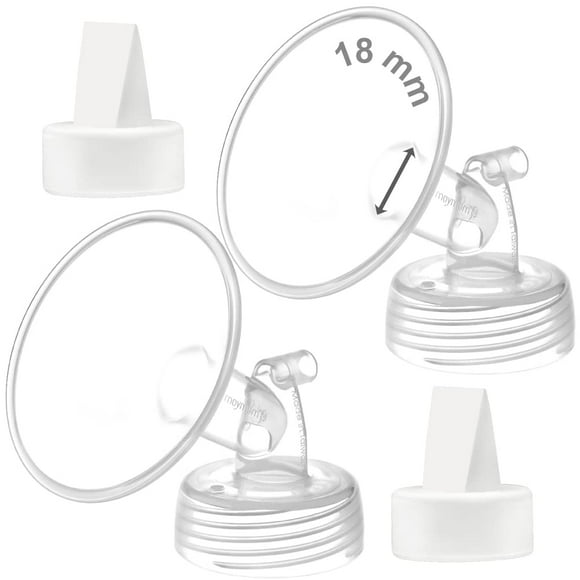 Accesorios para extractores de leche: brida Maymom de 18 mm con válvula de pico de pato