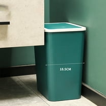 TERGAYEE Bathroom Trash Can with Lid Bathroom Trash Can with Lid Garbage Can with Press Lid Plastic Wastebasket with Popup Lid for Toilet Office Bedroom Living Room