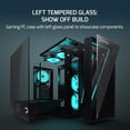 thumbnail image 5 of GAMEPOWER Ravadin ATX Mid-Tower PC Gaming Case, 650W PSU, 3x Pre-Installed 120mm ARGB Fans, Tempered Glass Side Panel, - Ideal for Gamers and PC Enthusiasts, Black, 5 of 8