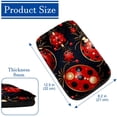 thumbnail image 4 of Seven Starred Ladybird Soft Comfortable Furry Printed Car Armrest Pad Mat Cover, 12.5x8.2 Inch Armrest Accessories, 4 of 6