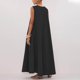 thumbnail image 5 of mfyjkho Vestidos de verano para mujer, Vestido camisero informal de moda para mujer, sin mangas, con cuello redondo Vestidos de fiesta para mujer xl, 5 of 8