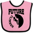thumbnail image 3 of Inktastic Climbing Future Climber Boys or Girls Baby Bib, 3 of 4