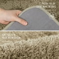 thumbnail image 6 of Walensee Shag Bath Rug, Non Slip Bath Mat for Bathroom,24"x40", Sand, Machine Wash, 6 of 9