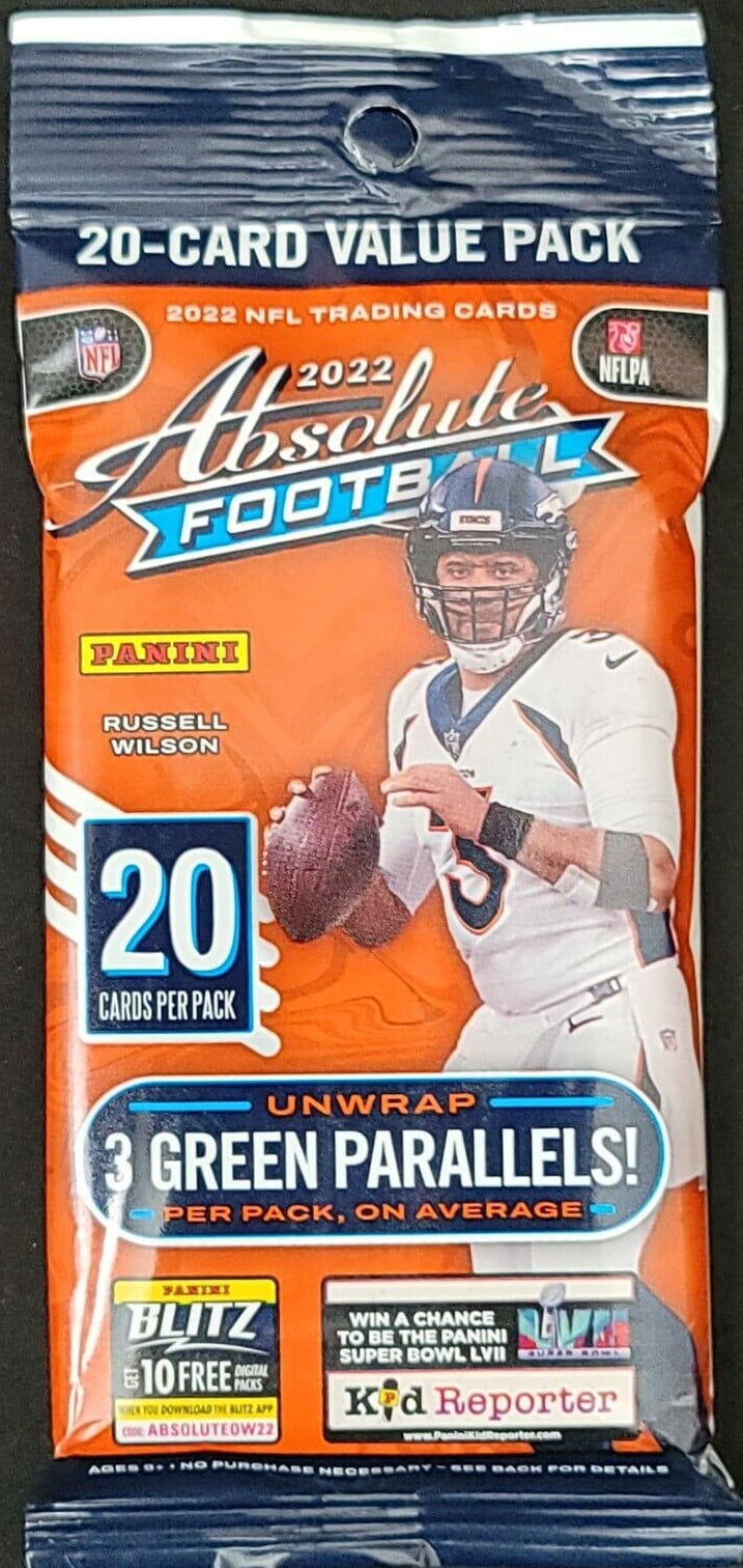 2022 Panini Absolute Football Fat Pack Display Box