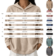 thumbnail image 3 of MSJUHEG Zip Up Hoodie Long Sleeve Tops Sweatshirt Tops with Pockets Women's Activewear Casual Hoodies Thin Hoodies Loose Fit Drawstring Sweatshirts Winter Clothes Black Xl, 3 of 7