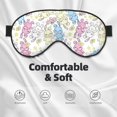 thumbnail image 3 of Naloa Cartoon Bunny Print Sleep Mask for Sleeper, Light Blocking Sleeping Eye Mask for Women Men, Eye Shade with Adjustable Strap for Travel, Nap,Meditation, 3 of 7