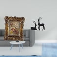 thumbnail image 2 of Marco de fotos,Marco de fotos retro Marco de fotos de mesa vintage,Marco de fotos adornado para colgar en la pared,decoración del hogar,Estatua de reno,Estatua de reno negro,decoración del, 2 of 8