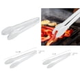 thumbnail image 2 of Smarty 12" Clear Disposable Plastic Serving Tongs 48ct, 2 of 4