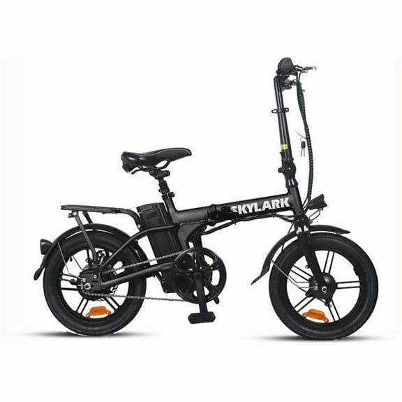 NAKTO A020100018 Skylark 16" x 2" Electric Bicycles, Black