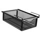 thumbnail image 4 of Cesta de almacenamiento debajo del estante, resistente, para armario, dormitorio o alacena. Diseño de gancho negro, 4 of 8