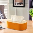 thumbnail image 5 of Linnome Wooden Cover Tissue Box Natural Top Decorative Napkin Holder Dust Proof Tissue Storage Case for Bedroom Bathroom Vanity, 5 of 6