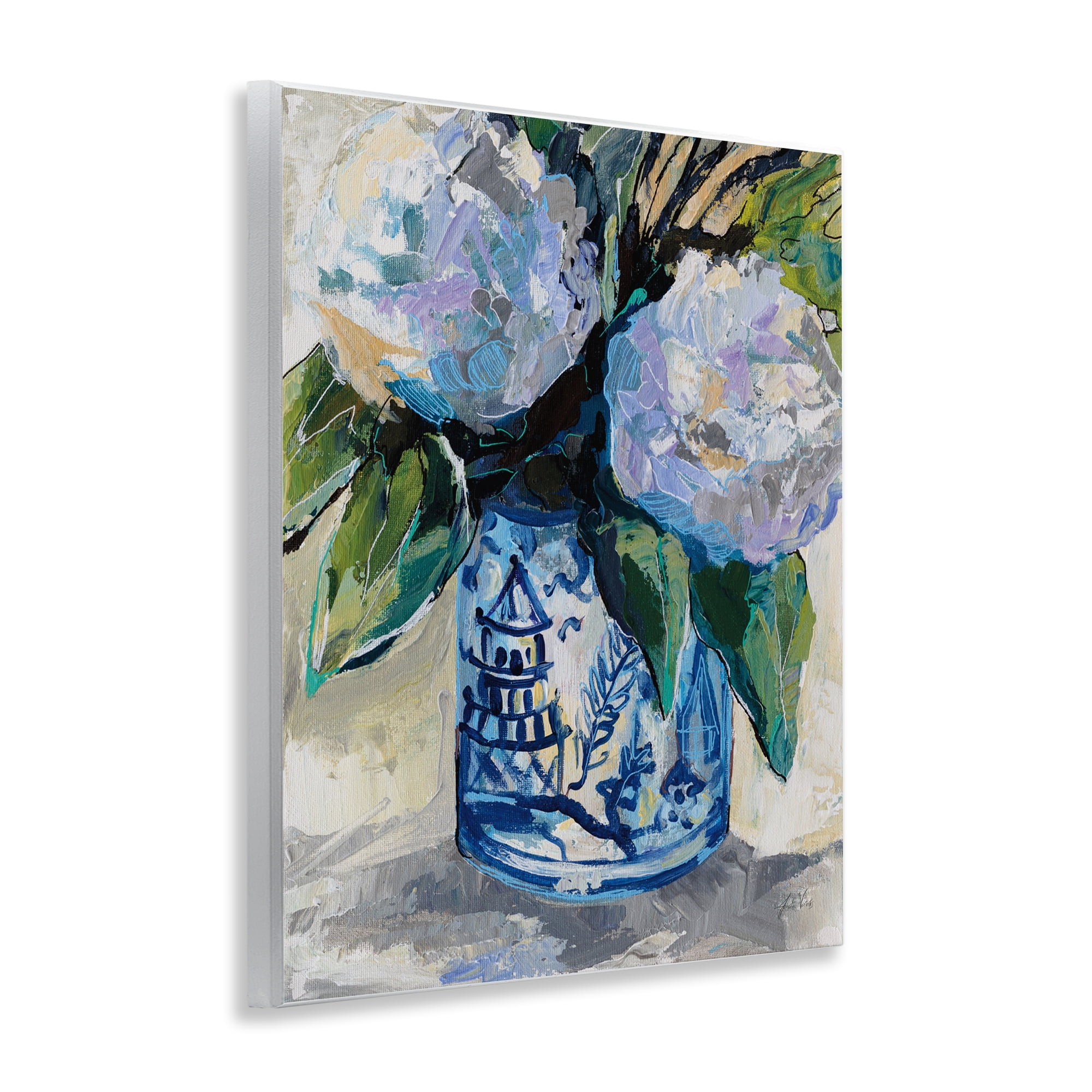 Stupell Industries August Blooming Bouquet Plants & Flowers Painting Unframed Art Print Wall Art, 11 x 14