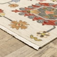 thumbnail image 2 of Oriental Weavers Lucca Wool Blend Area Rug - 8111W - 7'10" x 10'10" - in Ivory/ Multi - Vintage Inspired, Wool Blend, Dining, Living Room Rug, 2 of 5