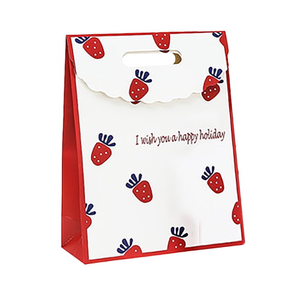 Valentines Day Clear Gift Bags with Handle Red Reusable Heart Plastic Tote Bags PVC Tote for Birthday Wedding Bridal Party Favor Supplies, 9.4 x 12.5 Inch