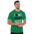 thumbnail image 4 of St Patricks Day I Love My Irish Wife Men's Graphic T Shirt Tees Brisco Brands X, 4 of 6