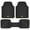 3PC Black, variant on Cat® ToughRide™ Heavy-Duty 3 Piece Rubber All Season Floor Mats for Car Truck Van SUV, Black - Premium Trim to Fit Car Floor Mat, All Weather Deep Dish Automotive Floor Mats, Total Dirt Protection