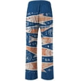 thumbnail image 4 of Arlun Women Linen Wide Leg Casual Pants Trendy Graphic Printed Lightweight Drawstring Elastic Waisted Holiday Flowy Pants Soft Comfortable Beach Palazzo Pants Orange S, 4 of 5