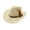 Beige, variant on Womens Mens Western Cowboy Summer Hat Shapeable Straw Hat Hollowed Out Sun Hat Country Concert Rodeo Dress Up