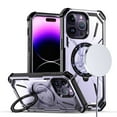 thumbnail image 2 of Bemz Rugged Case for iPhone 15 Pro - Tough Magnetic Ring Stand Charger Cover with Tempered Glass Screen Protectors (Light Purple), 2 of 5