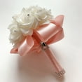 thumbnail image 3 of Bridal Bouquet for Brides or Bridesmaids Wedding Hand Bouquet Artificial Fake Flowers, 3 of 9