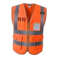 thumbnail image 1 of Chaleco de Seguridad Reflectante, Talla Grande, Color Amarillo Neón Naranja XXL, 1 of 7