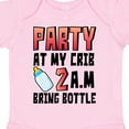 thumbnail image 4 of Inktastic Party at My Crib 2 A.m. Bring Bottle Baby Humor Boys or Girls Baby Bodysuit, 4 of 5