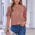 thumbnail image 5 of Womens Tops Blouses Short Sleeve Shirts for Women Short Sleeve Xl Crewneck Shirts for Women Loose Women Summer Clothes 2026 Women Summer Shirt on Sale, 5 of 9