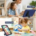 thumbnail image 6 of AVAWO Case for Samsung Galaxy Tab A11+ Plus/A9+ Plus 2026/2023 11-Inch, Shockproof Rugged Case Cover with Kickstand for Men Kids Toddler Boys Girls, Navy+Black, 6 of 7