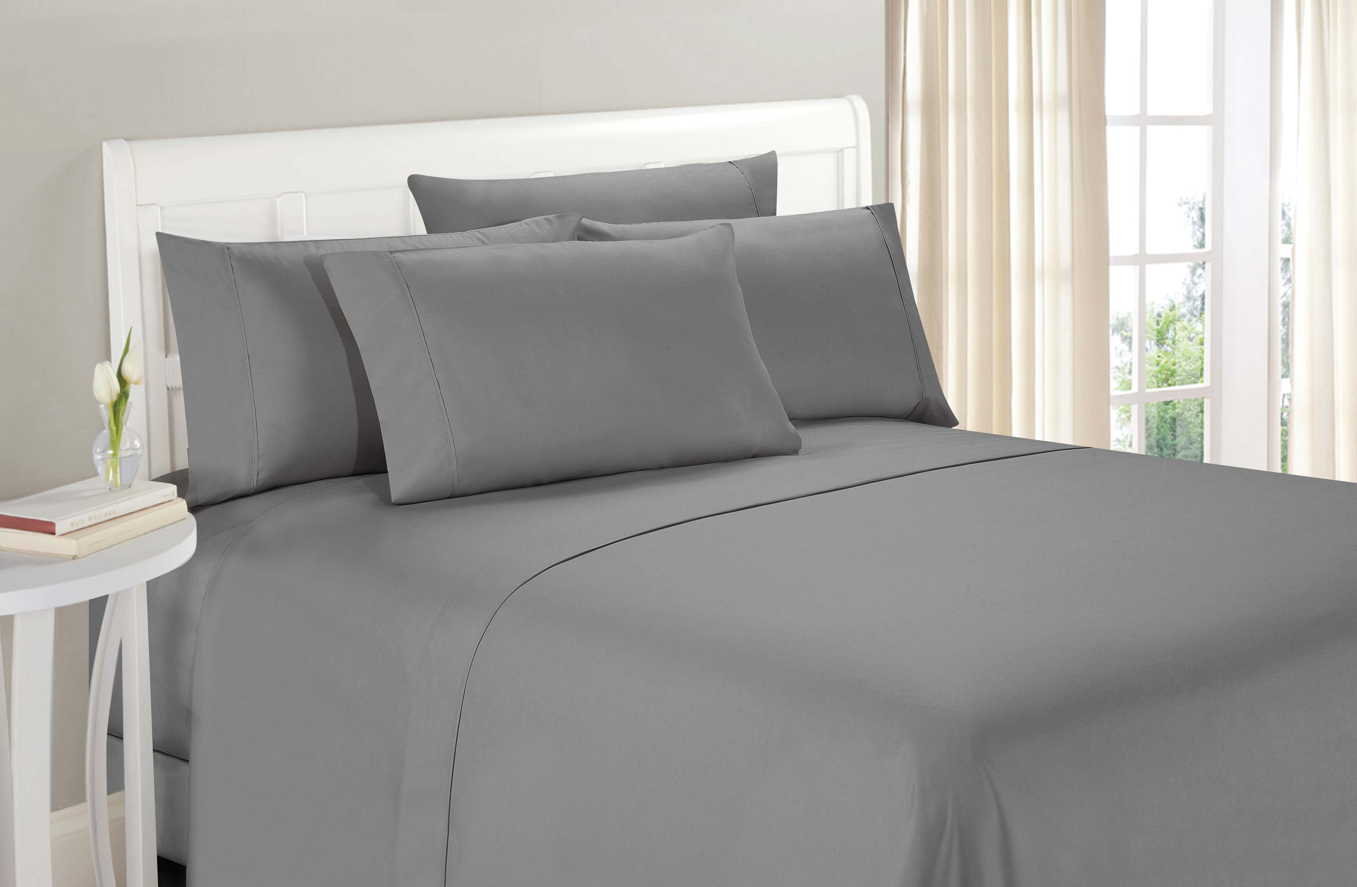 Brushed Microfiber Bed Sheets – Super Soft, Cooling, Wrinkle & Fade Resistant – Sage Green Double Set With 2 Pillowcases