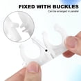 thumbnail image 3 of MIPCASE 25Pcs Plastic Pipe Clamp Bracket White Strong Support for Water and Iron Pipe Fixing, 3 of 8