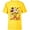 Yellow, variant on Disney Mickey Mouse Strolling Through Autumn Leaves Fall - Short Sleeve T-Shirt for Kids - Customized-White