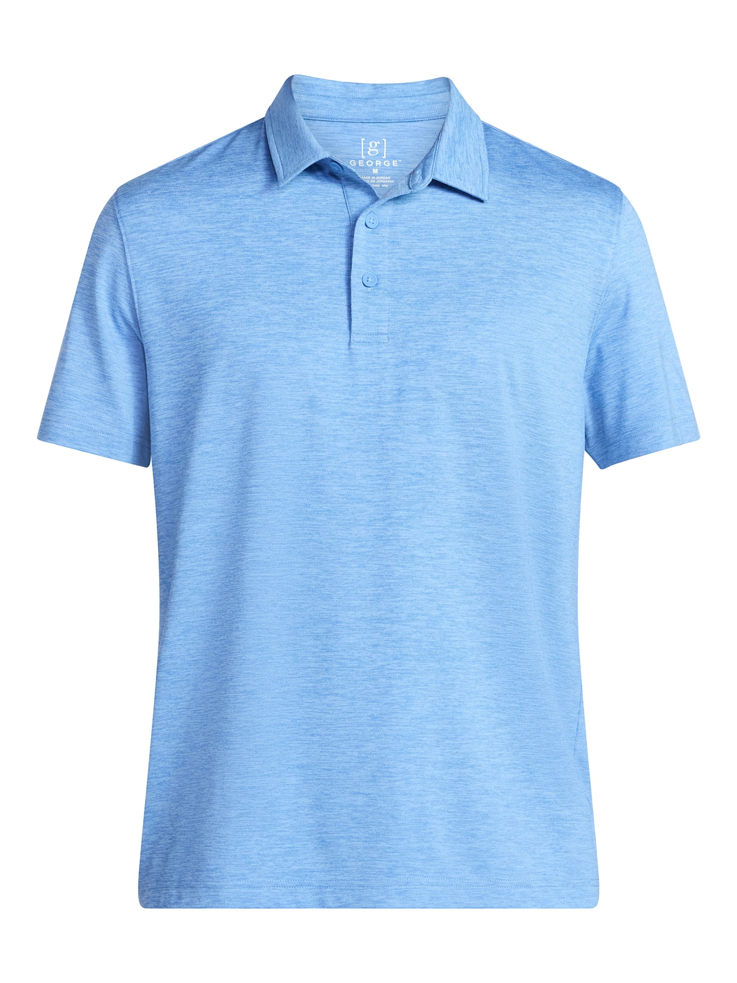 George Men's & Big Men's Relaxed Fit Short Sleeve Stretch Polo Shirt, Sizes S-5XL