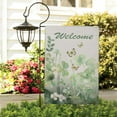 thumbnail image 3 of St. Patrick's Day Garden Flag Linen Outdoor Flag Floral Shamrocks Welcome Yard Flags Double Sided House Flag for Home,indoor ,12.5''×18''in., 3 of 4