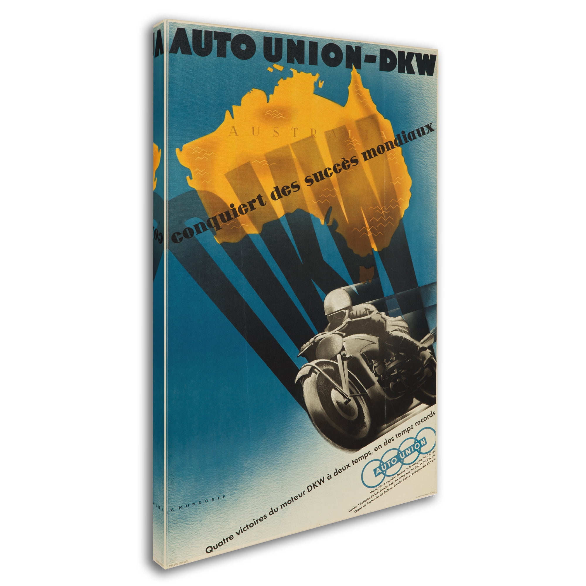 Trademark Fine Art 'Motorcycle 1' Canvas Art by Lantern Press
