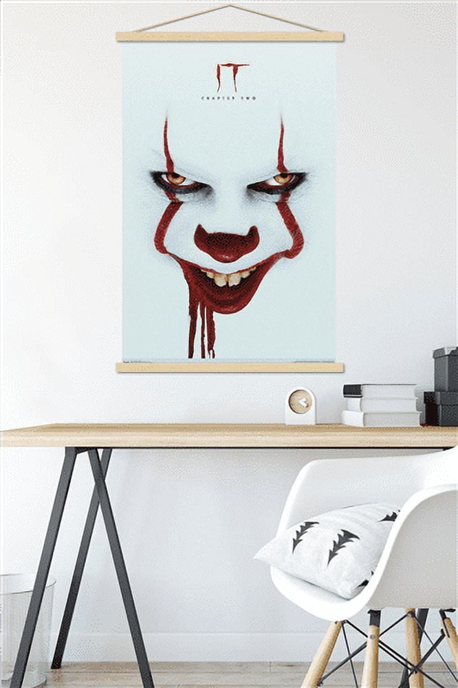 IT: Chapter 2 - Smile One Sheet Wall Poster with Magnetic Frame, 22.375" x 34"