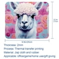 thumbnail image 5 of Alpaca Square Desk Pad Mouse Pad, 8.3x9.8 Inch Non-Slip Rubber Bottom Printed Mousepad for Office and Gaming, 5 of 6