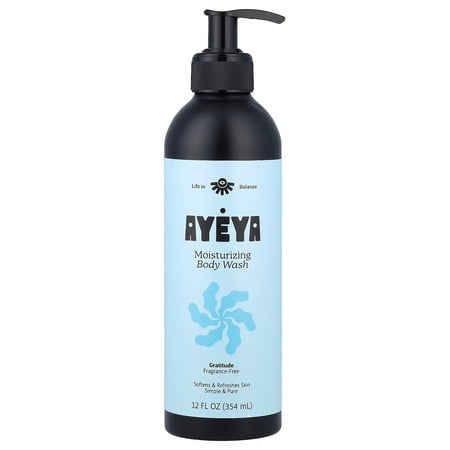Ayeya Moisturizing Body Wash  Fragrance-Free  12 fl oz (354 ml)