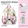 thumbnail image 2 of Floral and Bee Artwork Toddler Backpack Adjustable Padded Straps Spacious School Backpack with Chest Strap Water-resistant Durable Bookbag for Preschoolers, 2 of 2