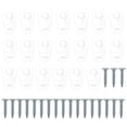 thumbnail image 1 of 100pcs Glass Panel Retainer Clips Mirror Clips Glass Retainer Clips Mirror Holder Clips Screws Included, 1 of 9