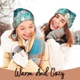 thumbnail image 4 of Kdxio Ocean Wave Crash Winter Beanie for Men Women Beanie Knit Hat Cuffed Cap Beanie Knit Chunky Snow Cap, 4 of 6