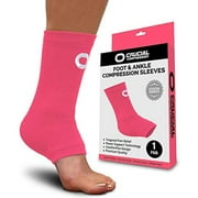 Ankle Brace Compression Sleeve for Men & Women (1 Pair) - Best Ankle Support Foot Braces for Pain Relief, Injury Recovery, Swelling, Sprain, Achilles Tendon Support, Plantar Fasciitis Socks